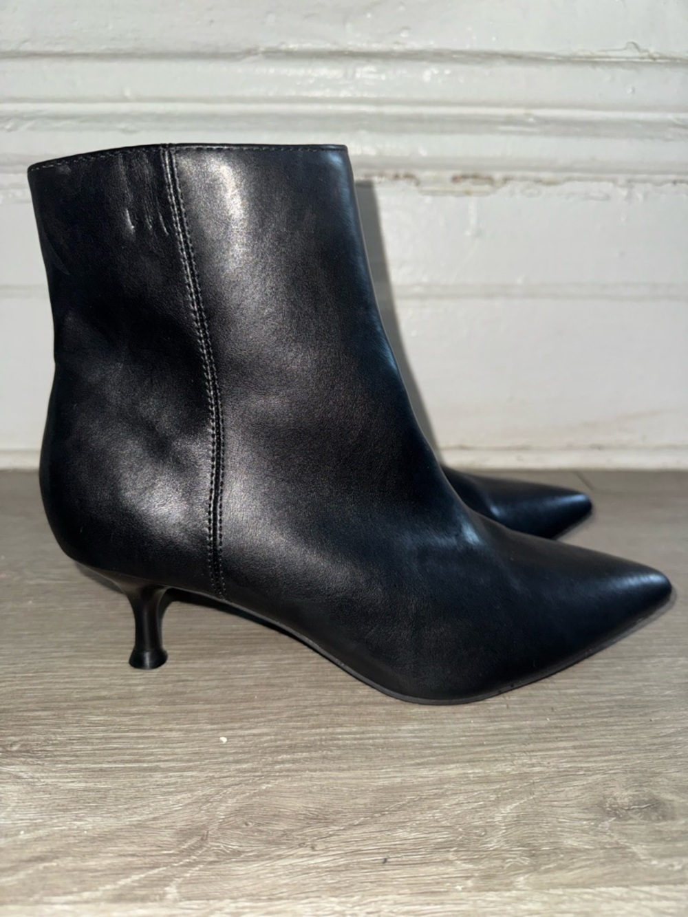 Rachel Zoe Black Pointed Toe Ankle Booties - Picture 4 of 7